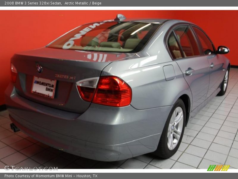 Arctic Metallic / Beige 2008 BMW 3 Series 328xi Sedan