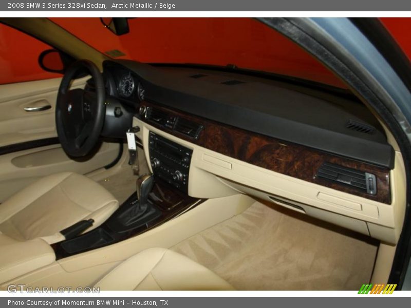 Arctic Metallic / Beige 2008 BMW 3 Series 328xi Sedan