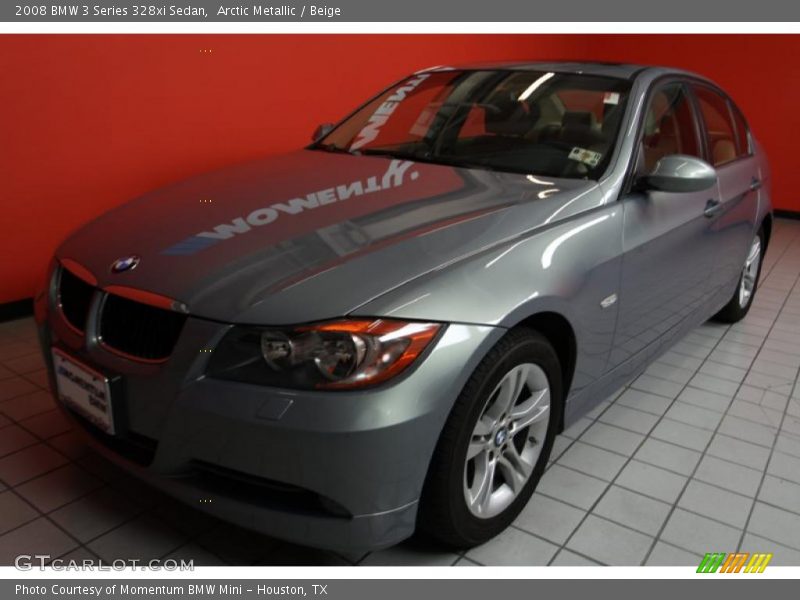 Arctic Metallic / Beige 2008 BMW 3 Series 328xi Sedan