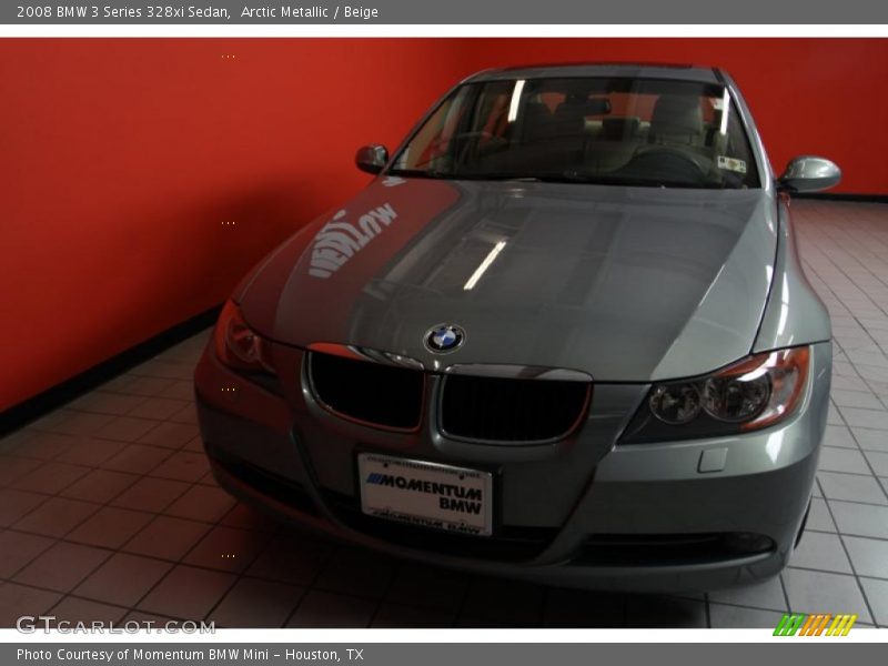 Arctic Metallic / Beige 2008 BMW 3 Series 328xi Sedan