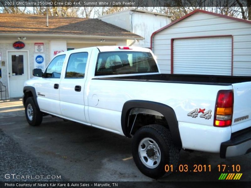Summit White / Dark Pewter 2003 GMC Sierra 2500HD Crew Cab 4x4