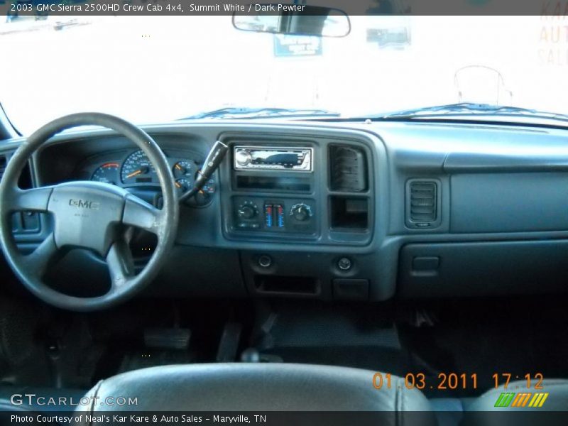 Summit White / Dark Pewter 2003 GMC Sierra 2500HD Crew Cab 4x4