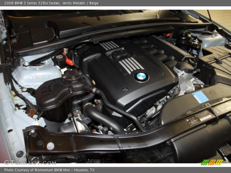 Arctic Metallic / Beige 2008 BMW 3 Series 328xi Sedan