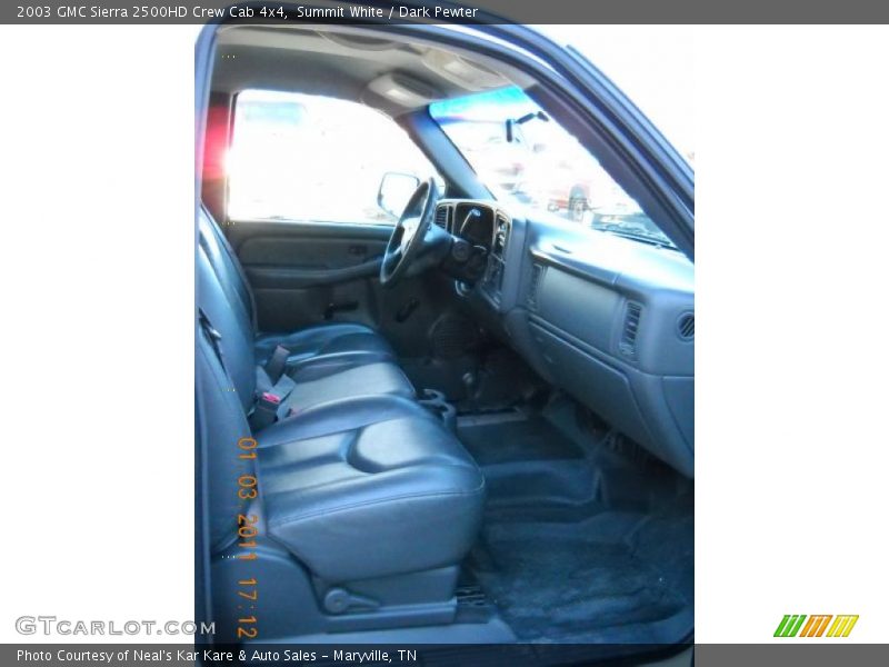 Summit White / Dark Pewter 2003 GMC Sierra 2500HD Crew Cab 4x4