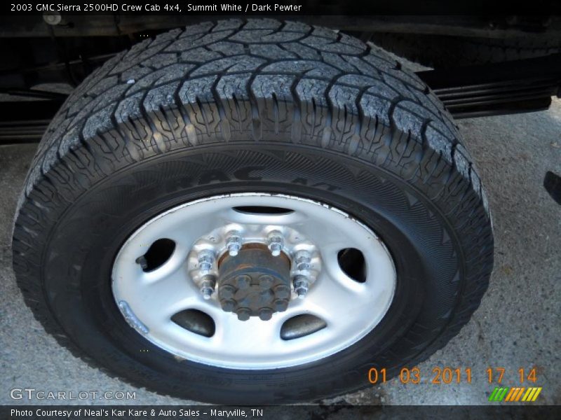 Summit White / Dark Pewter 2003 GMC Sierra 2500HD Crew Cab 4x4