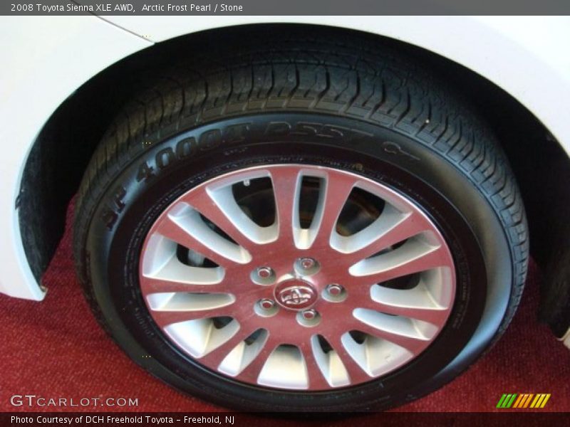 Arctic Frost Pearl / Stone 2008 Toyota Sienna XLE AWD