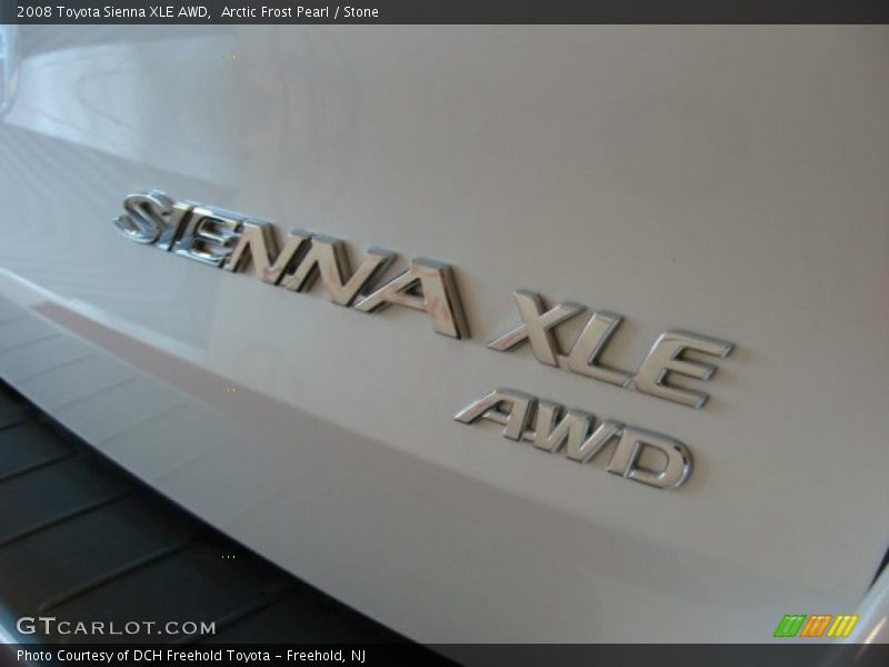 Arctic Frost Pearl / Stone 2008 Toyota Sienna XLE AWD