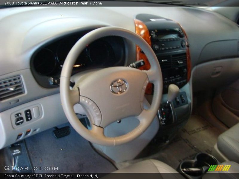 Arctic Frost Pearl / Stone 2008 Toyota Sienna XLE AWD