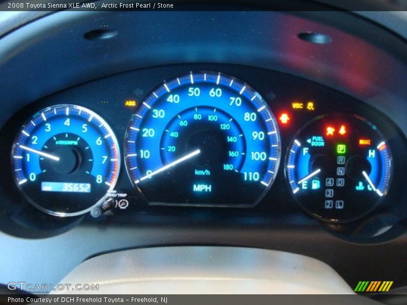 Arctic Frost Pearl / Stone 2008 Toyota Sienna XLE AWD
