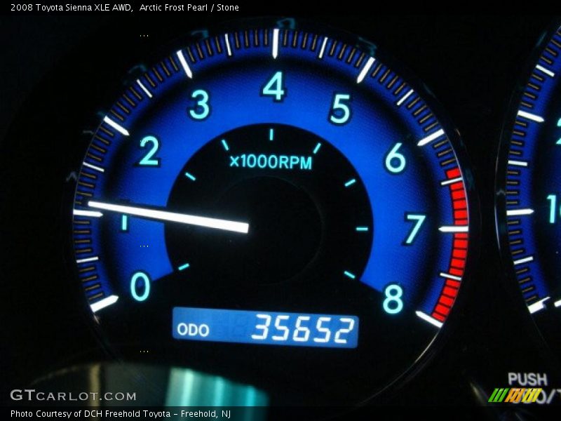 Arctic Frost Pearl / Stone 2008 Toyota Sienna XLE AWD