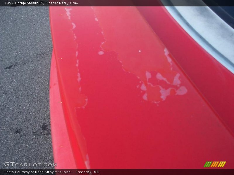 Scarlet Red / Gray 1992 Dodge Stealth ES