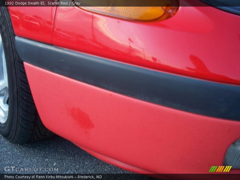 Scarlet Red / Gray 1992 Dodge Stealth ES