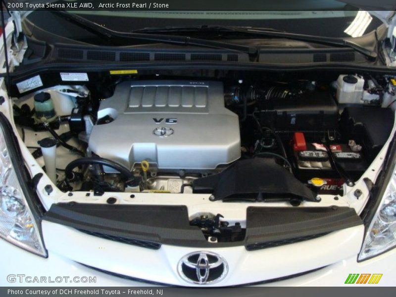 Arctic Frost Pearl / Stone 2008 Toyota Sienna XLE AWD