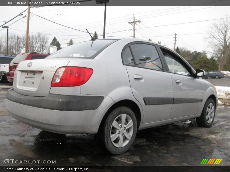 Silver Metallic / Gray 2008 Kia Rio LX Sedan