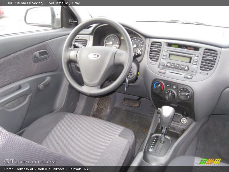 Silver Metallic / Gray 2008 Kia Rio LX Sedan