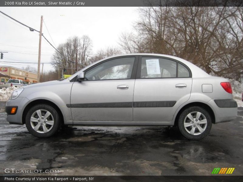 Silver Metallic / Gray 2008 Kia Rio LX Sedan