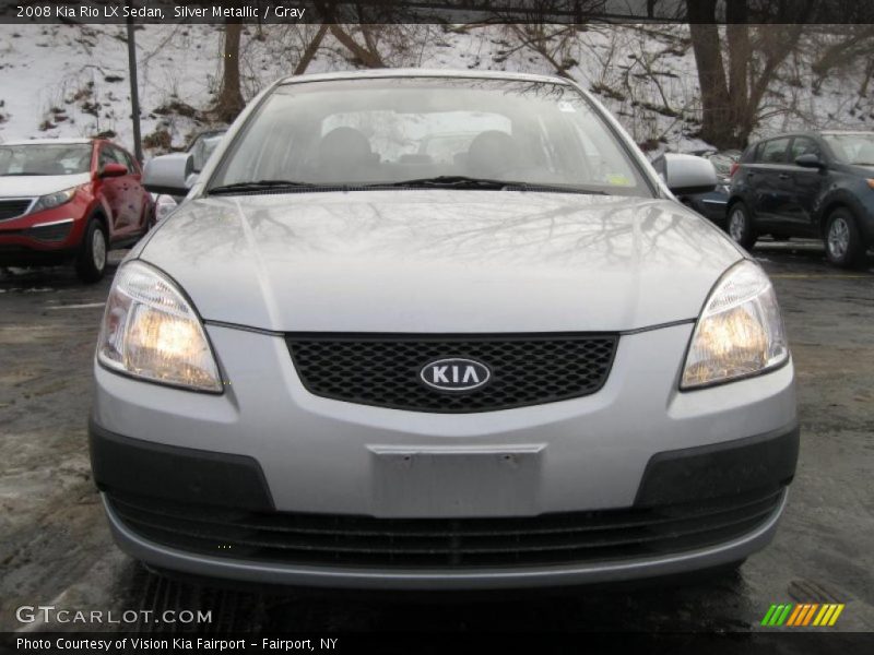 Silver Metallic / Gray 2008 Kia Rio LX Sedan