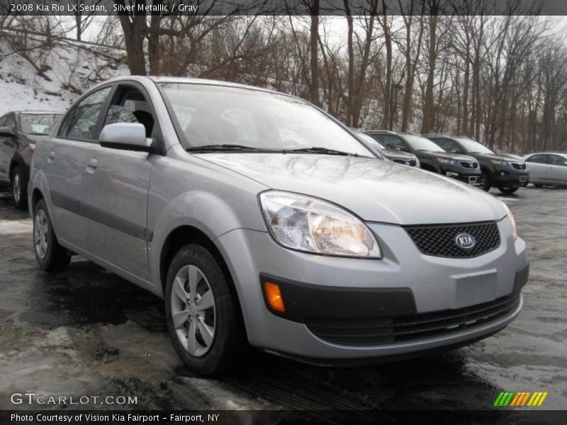 Silver Metallic / Gray 2008 Kia Rio LX Sedan