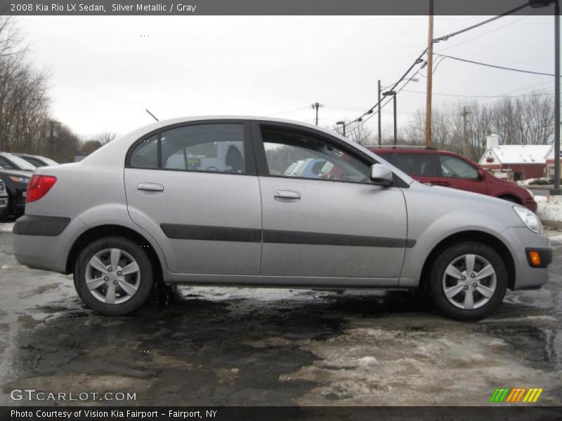 Silver Metallic / Gray 2008 Kia Rio LX Sedan