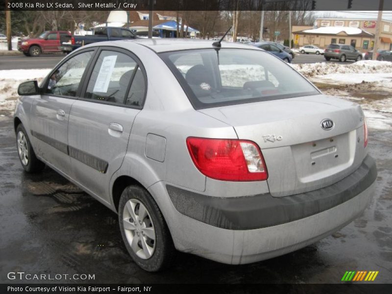 Silver Metallic / Gray 2008 Kia Rio LX Sedan