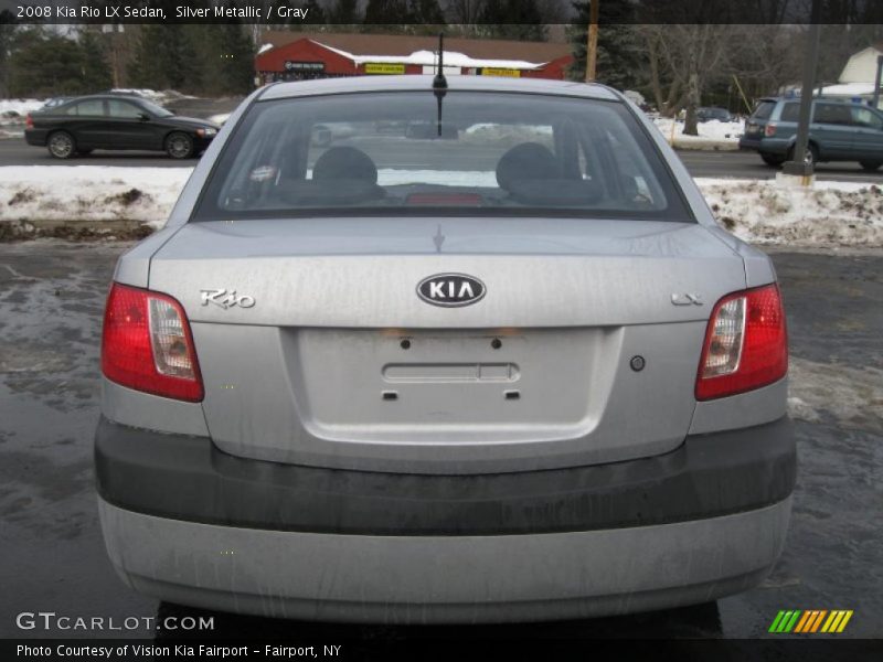 Silver Metallic / Gray 2008 Kia Rio LX Sedan