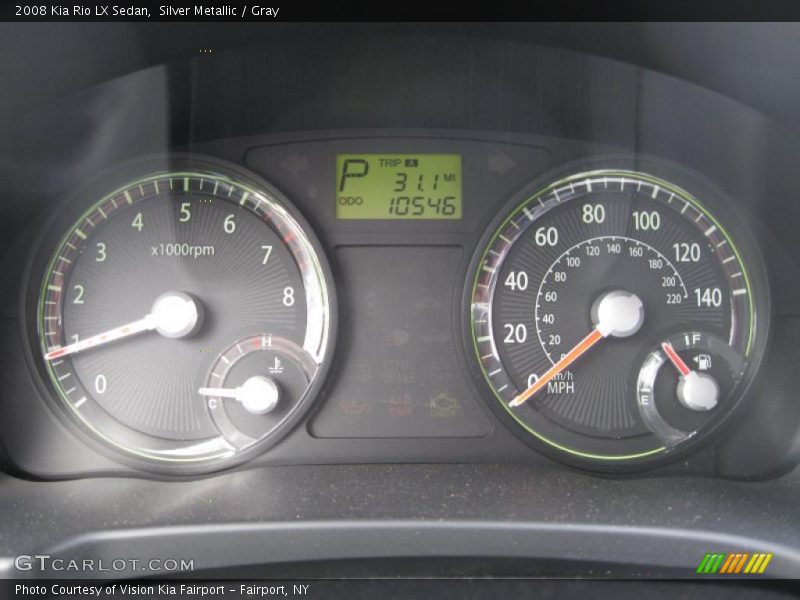 Silver Metallic / Gray 2008 Kia Rio LX Sedan