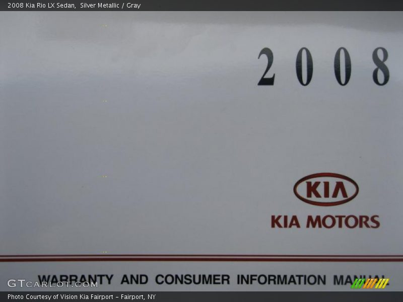 Silver Metallic / Gray 2008 Kia Rio LX Sedan