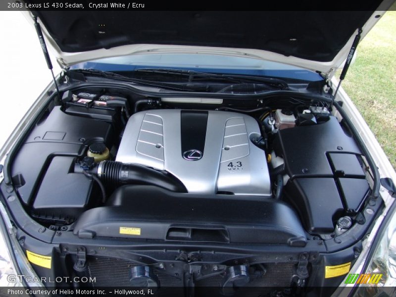 Crystal White / Ecru 2003 Lexus LS 430 Sedan