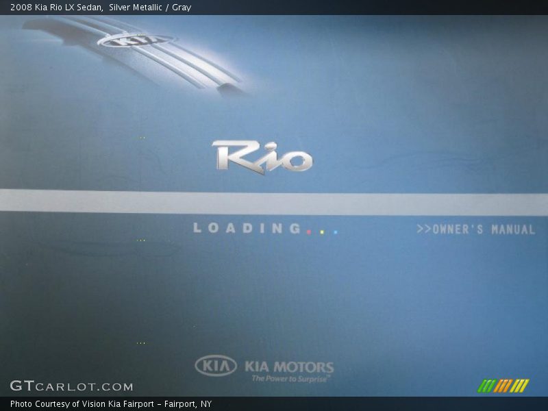 Silver Metallic / Gray 2008 Kia Rio LX Sedan