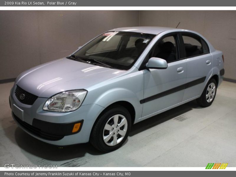 Polar Blue / Gray 2009 Kia Rio LX Sedan