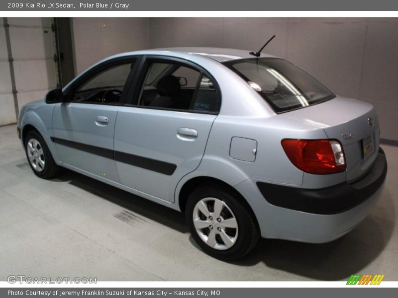 Polar Blue / Gray 2009 Kia Rio LX Sedan