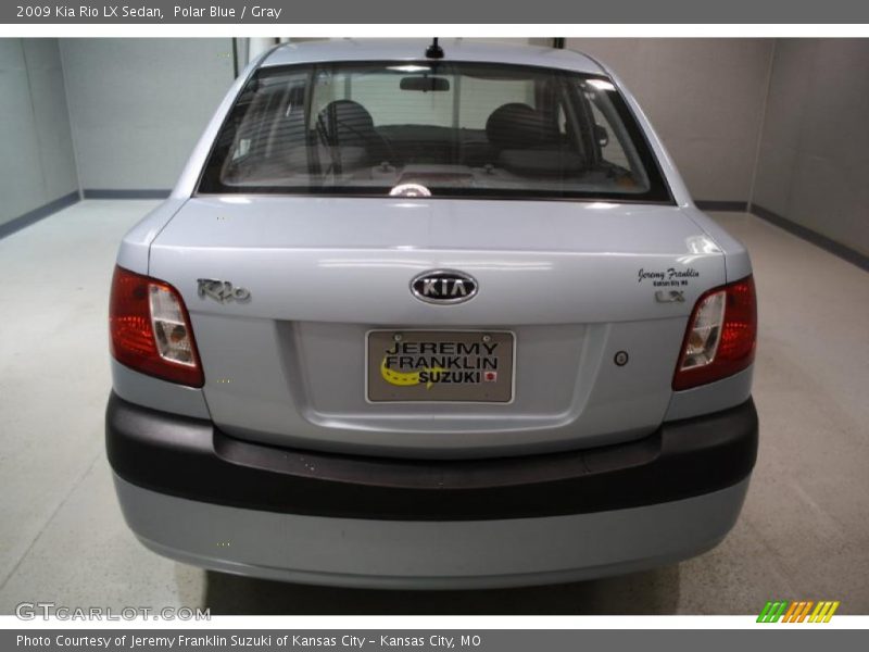 Polar Blue / Gray 2009 Kia Rio LX Sedan