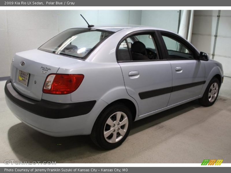 Polar Blue / Gray 2009 Kia Rio LX Sedan