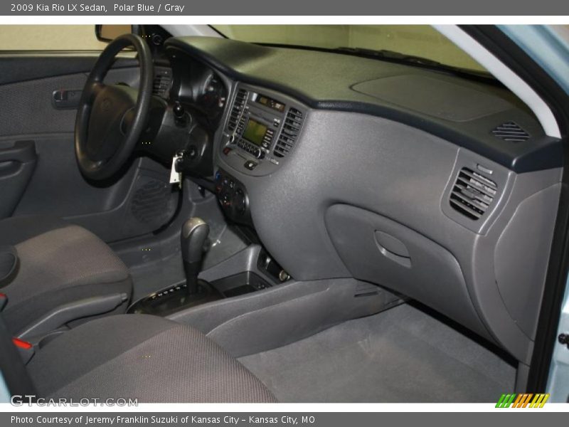 Polar Blue / Gray 2009 Kia Rio LX Sedan