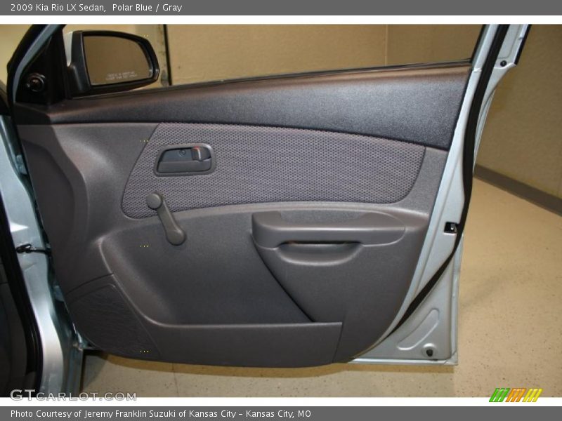 Polar Blue / Gray 2009 Kia Rio LX Sedan