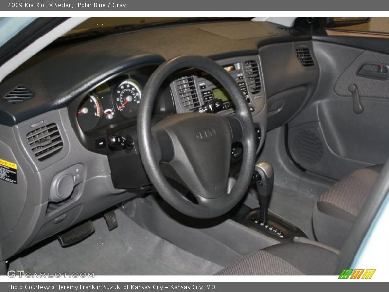 Polar Blue / Gray 2009 Kia Rio LX Sedan