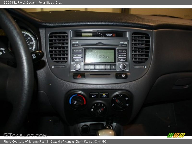 Polar Blue / Gray 2009 Kia Rio LX Sedan