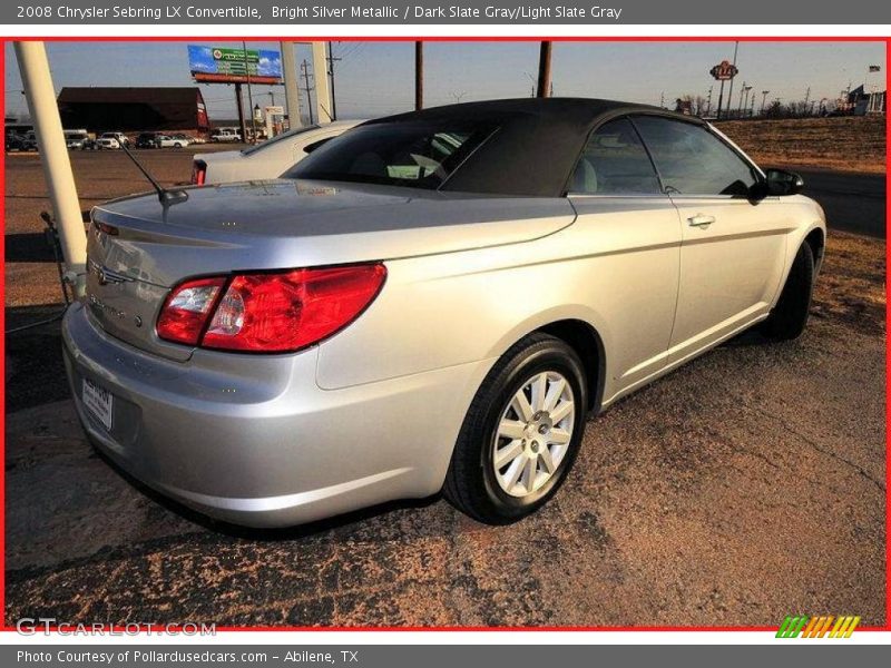 Bright Silver Metallic / Dark Slate Gray/Light Slate Gray 2008 Chrysler Sebring LX Convertible
