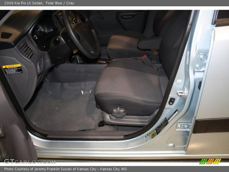 Polar Blue / Gray 2009 Kia Rio LX Sedan
