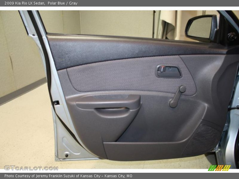 Polar Blue / Gray 2009 Kia Rio LX Sedan