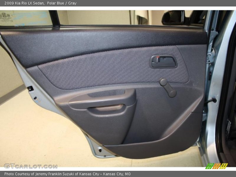 Polar Blue / Gray 2009 Kia Rio LX Sedan