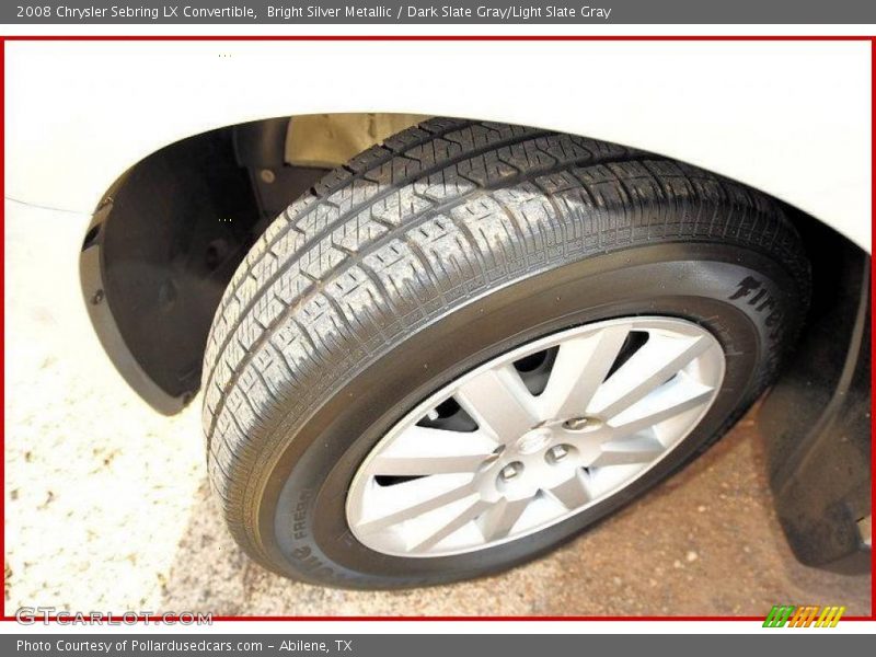 Bright Silver Metallic / Dark Slate Gray/Light Slate Gray 2008 Chrysler Sebring LX Convertible