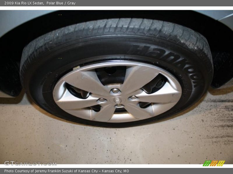 Polar Blue / Gray 2009 Kia Rio LX Sedan
