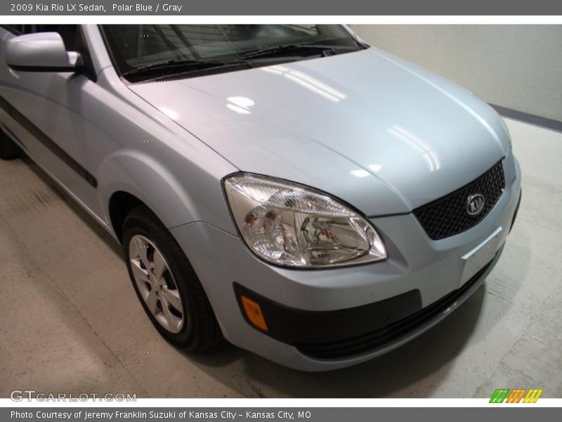 Polar Blue / Gray 2009 Kia Rio LX Sedan