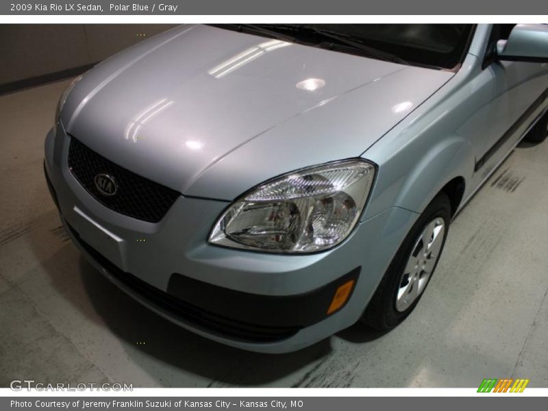 Polar Blue / Gray 2009 Kia Rio LX Sedan
