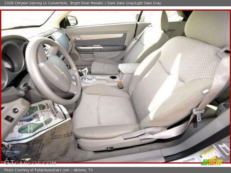 Bright Silver Metallic / Dark Slate Gray/Light Slate Gray 2008 Chrysler Sebring LX Convertible
