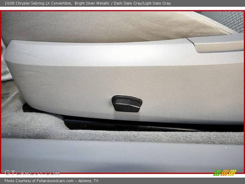 Bright Silver Metallic / Dark Slate Gray/Light Slate Gray 2008 Chrysler Sebring LX Convertible