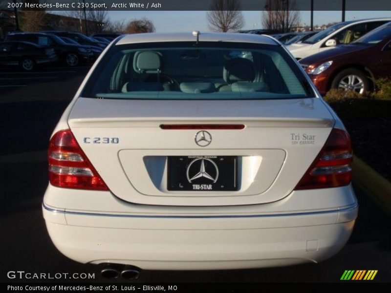 Arctic White / Ash 2007 Mercedes-Benz C 230 Sport