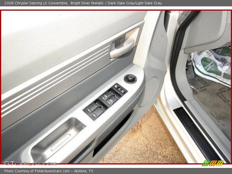 Bright Silver Metallic / Dark Slate Gray/Light Slate Gray 2008 Chrysler Sebring LX Convertible