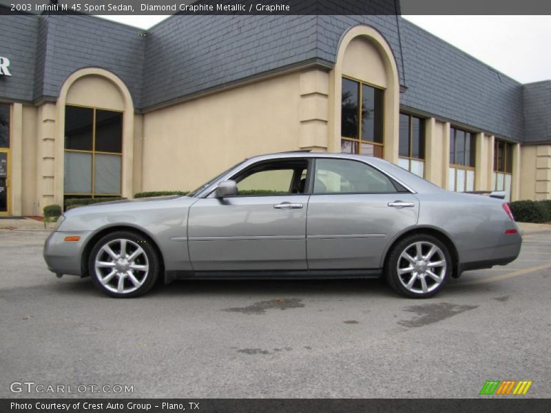 Diamond Graphite Metallic / Graphite 2003 Infiniti M 45 Sport Sedan